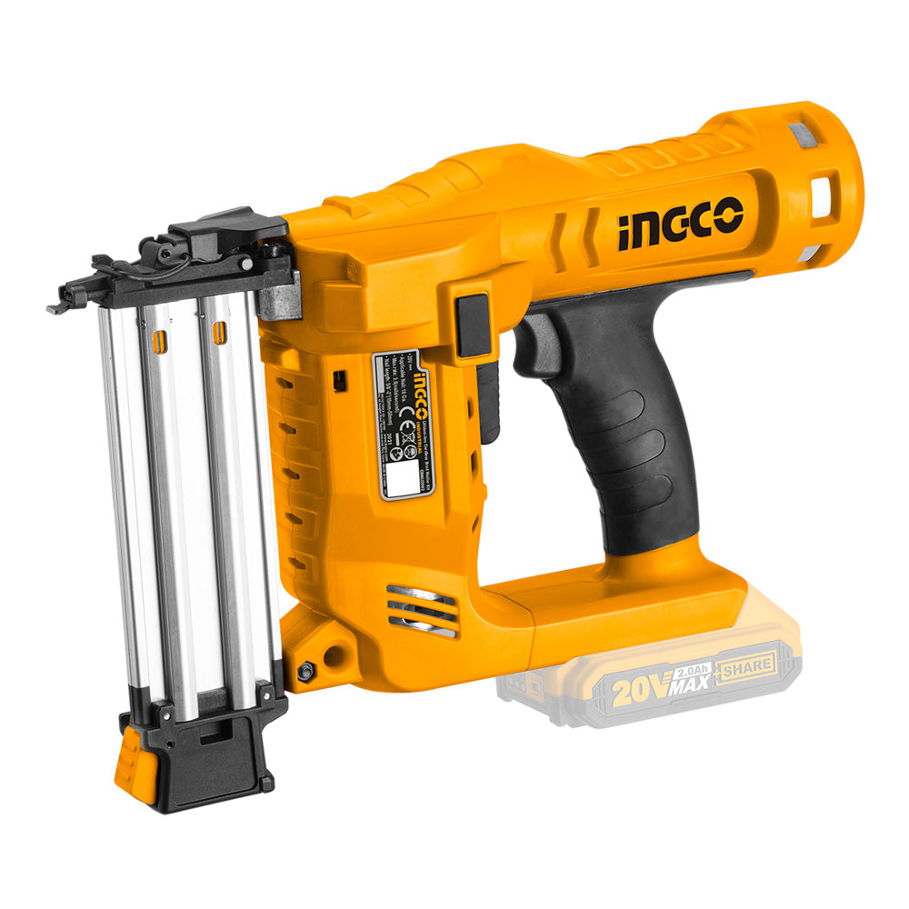 Ingco 20V Lithium-Ion Cordless Brad Nailer