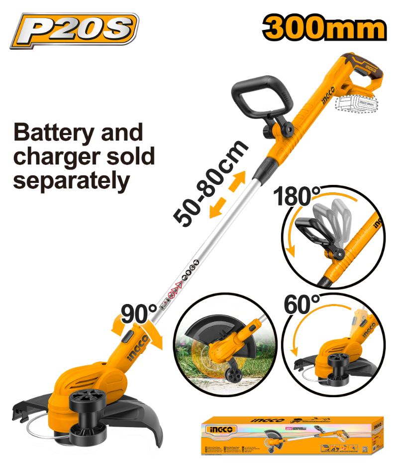 Ingco 20v Lithium-Ion Grass Trimmer