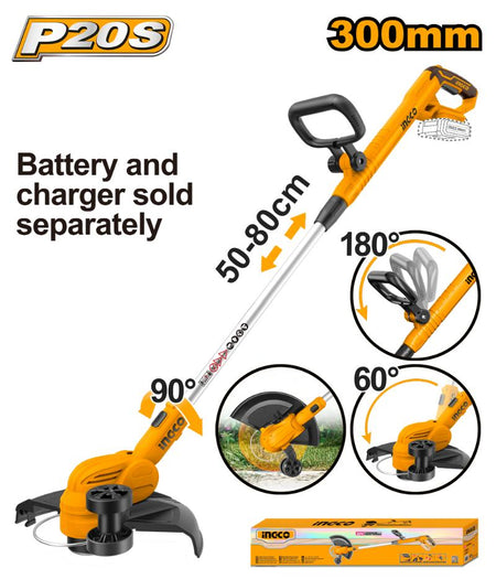 Ingco 20v Lithium-Ion Grass Trimmer