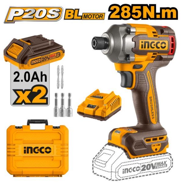 Ingco Lithium-Ion Impact Driver (20V)