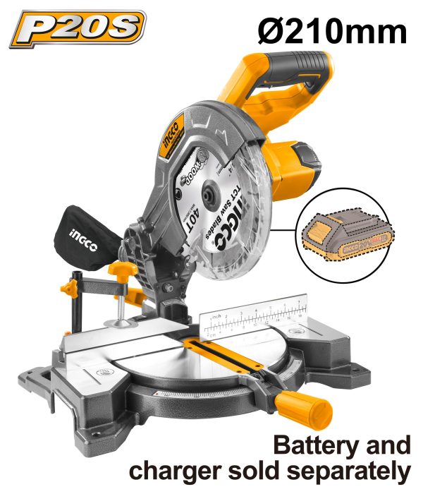 Ingco Lithium-Ion Mitre Saw (20V)