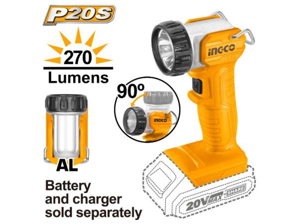 Ingco Lithium-Ion Work Lamp (20V)