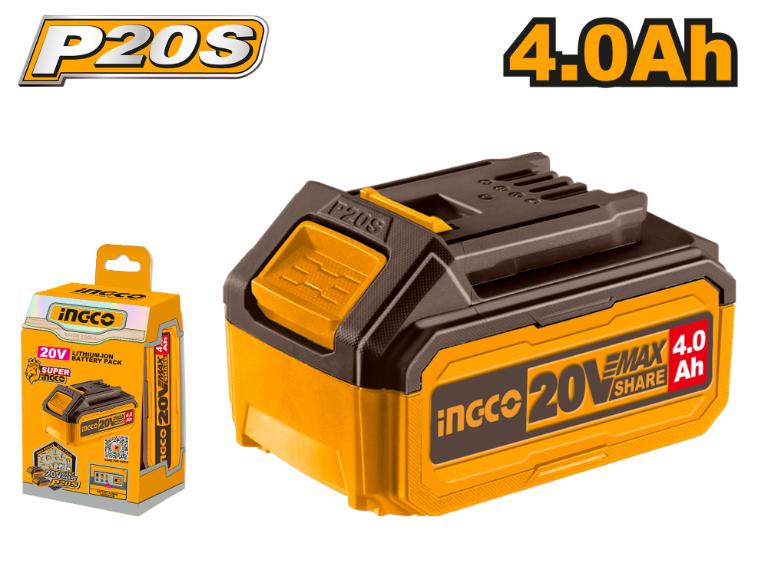 Ingco P20S 4Ah Lithium-ion Battery Pack (20V)