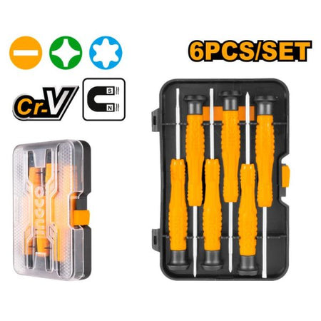 Ingco 6 Piece Precision Screwdriver Set