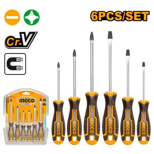 Ingco 6 Piece Screwdriver Set