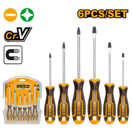 Ingco 6 Piece Screwdriver Set