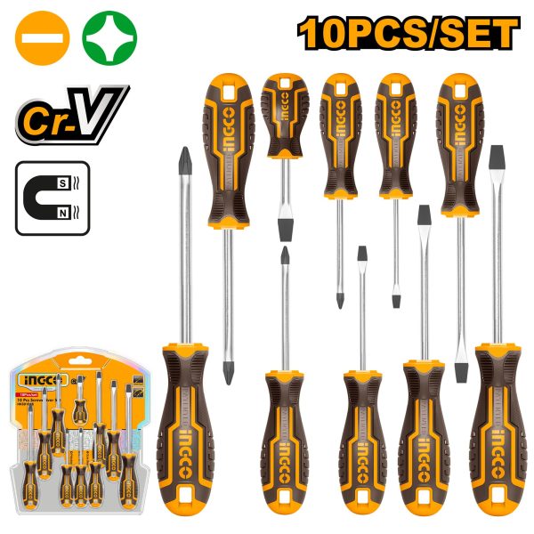 Ingco 10 Piece Screwdriver set