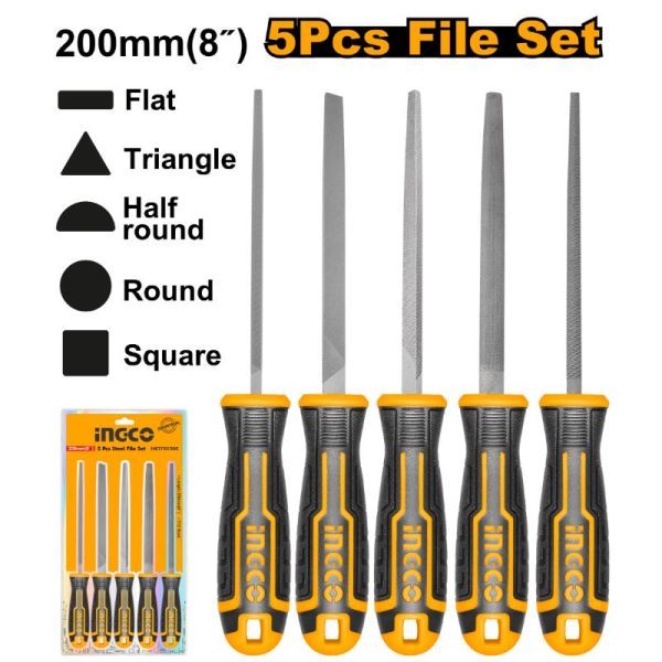 Ingco 5 Pieces File Set