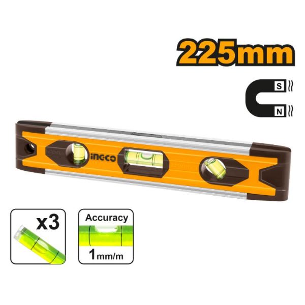 Ingco Mini Spirit Level (225mm)