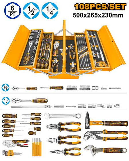 Ingco 108 Piece Tool Chest Set