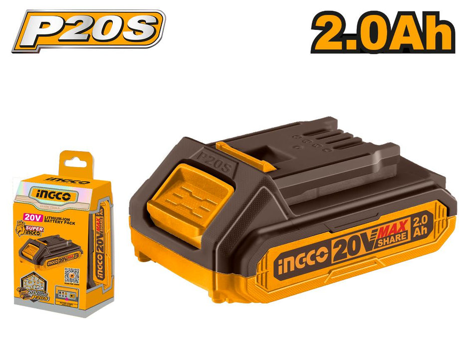 Ingco P20s 2Ah Lithium-Ion Battery Pack (20V)