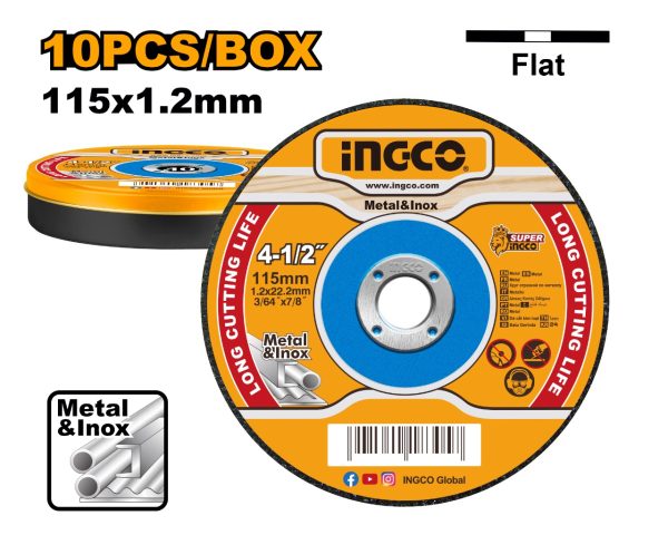 Ingco Abrasive metal cutting disc set (10 Piece)